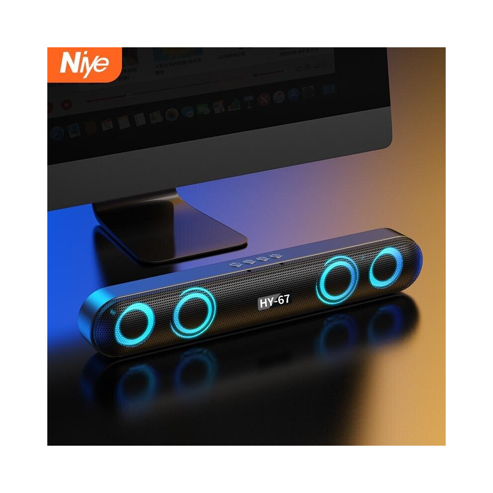 Computer Speaker Desktop Bluetooth Speakers Rechargeable 6D Deep Bass Stereo Subwoofer Wired For Laptop Pc Aux 3.5Mm Loudspeaker 364967491722
