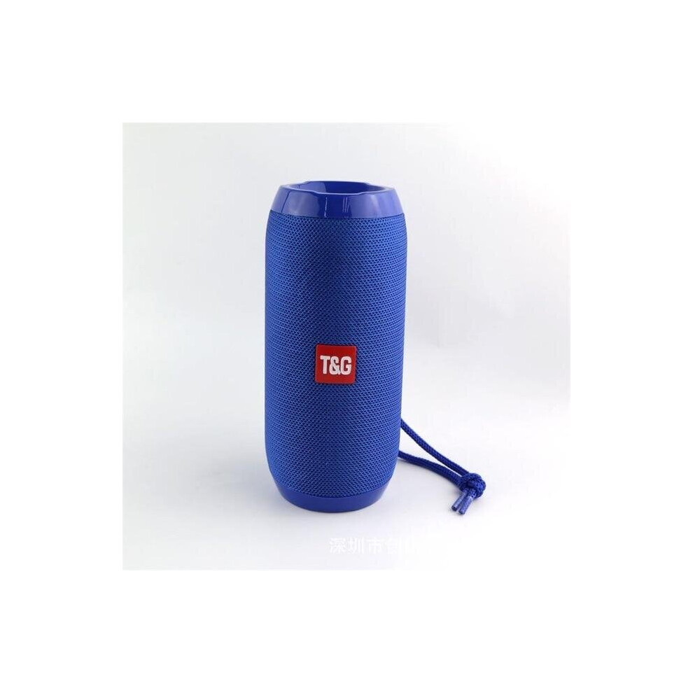 (Tg117 ) Waterproof Portable Tooth Speaker Wireless Sound Column Bass Soundbar Outdoor Musicbox Surround Sound Subwoofer Music Center Blue 364967497557