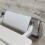 Wall Mounted Folding Shower Seat White with Chrome Trim 5
