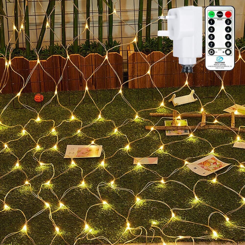 Outdoor Net Lights Garden Mesh Lights,200 Led 3m x 2m Fairy Light Net