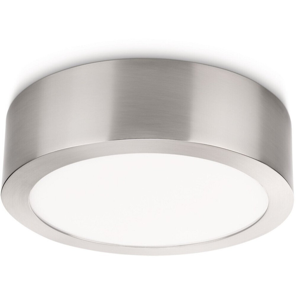 Philips 59711/17/16 LED Matt Chrome Ceiling Light - Cool White