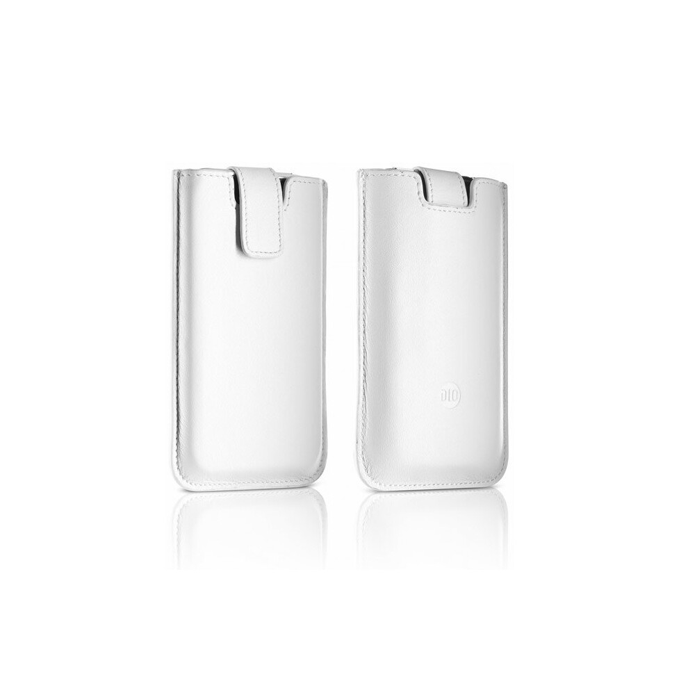 Photos - Case Philips White PU Leather Pull Tab Pouch  Cover for iPhone 3G 3GS White DLM63069/10