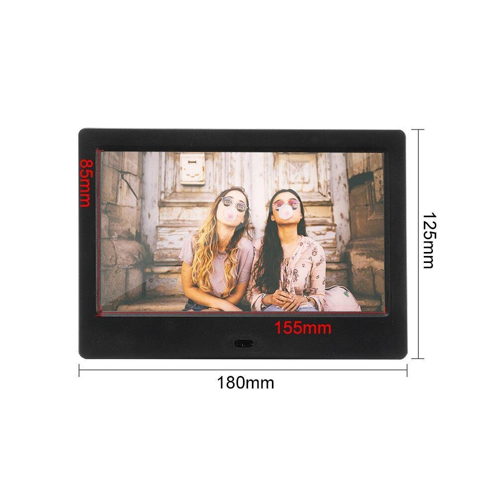 Multifunction 7'' Screen HD 1024*600 Digital Photo Frame Electronic Album Picture Music Movie Mult-Media Player+Remote Control