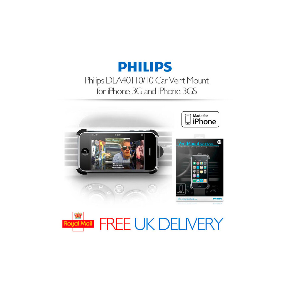 Philips DLA40110/10 iPhone 3G 3GS Car Vent Mount - NEW