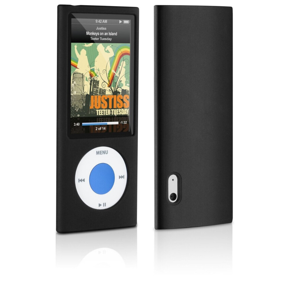 Philips DLA66009D/10 iPod Nano 5G Black Silicone Case