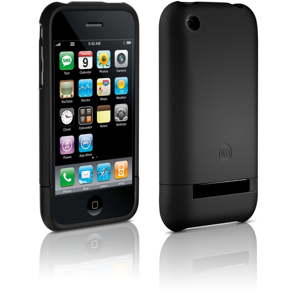 Philips Matt Black Polycarbonate Hard Case Cover for iPhone 3G 3GS