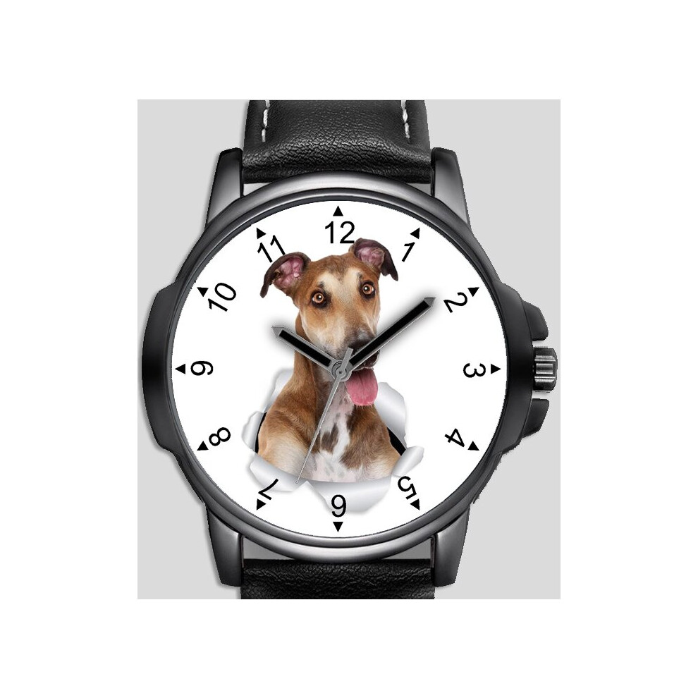 Dog Collection Greyhound Pet  Unique Wrist Watch Fast Uk
