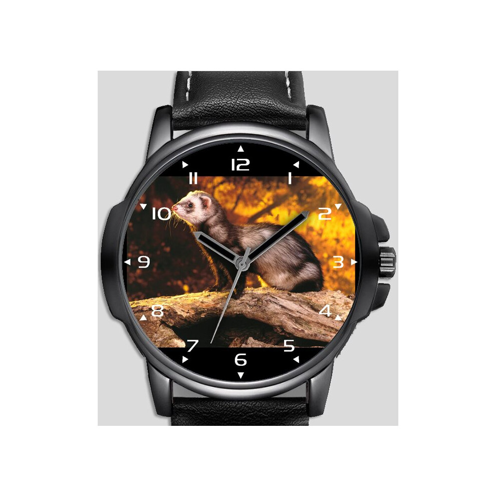 Ferret In The Wild  Unique Unisex Beautiful Wrist Watch UK FAST