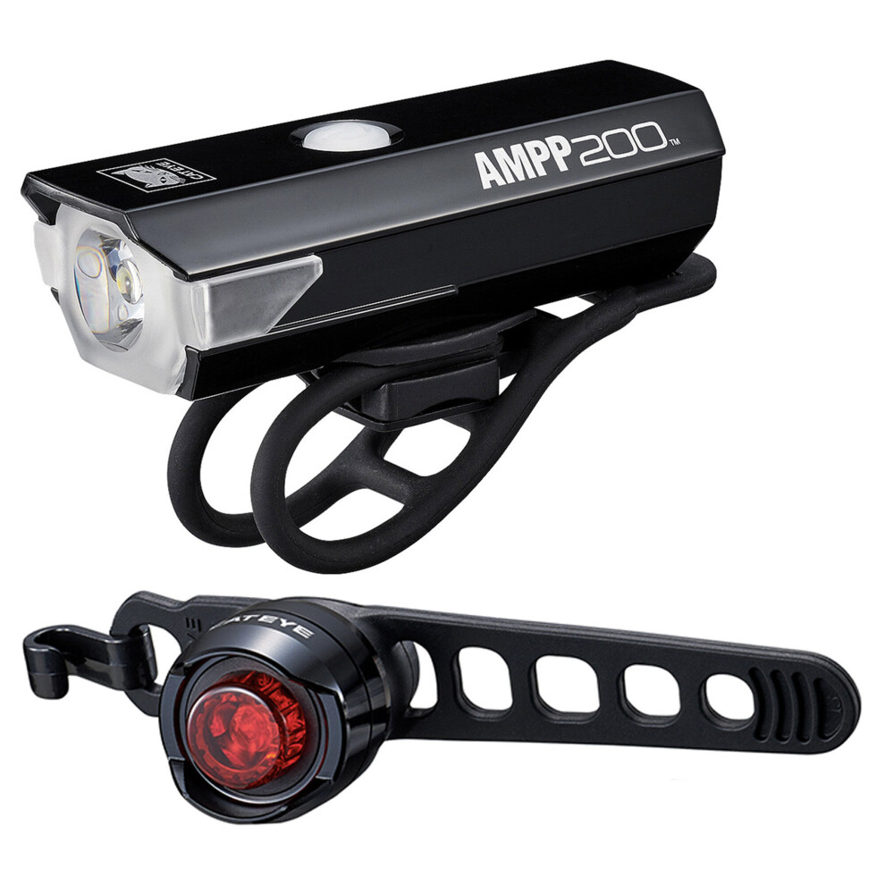 Cateye AMPP 200 / ORB Bike Light Set