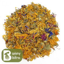 (100g) Dried Flower Mix - Rabbit Treat, Reptile Food, Tortoise, Degu