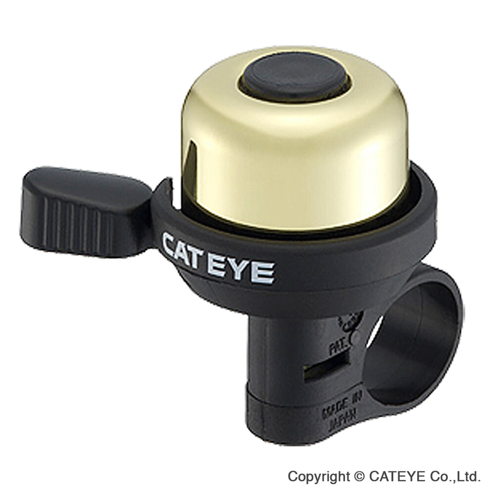 Cateye PB-1000 Wind Brass Bell Gold