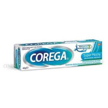 Corega, krem mocujący, Super mocny, delikatnie miętowy, 40 g