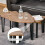 Homcom HOMCOM 3 PCs Nesting Table Coffee Table  Set MDF Living Room Furniture 6