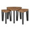 Homcom HOMCOM 3 PCs Nesting Table Coffee Table  Set MDF Living Room Furniture 1