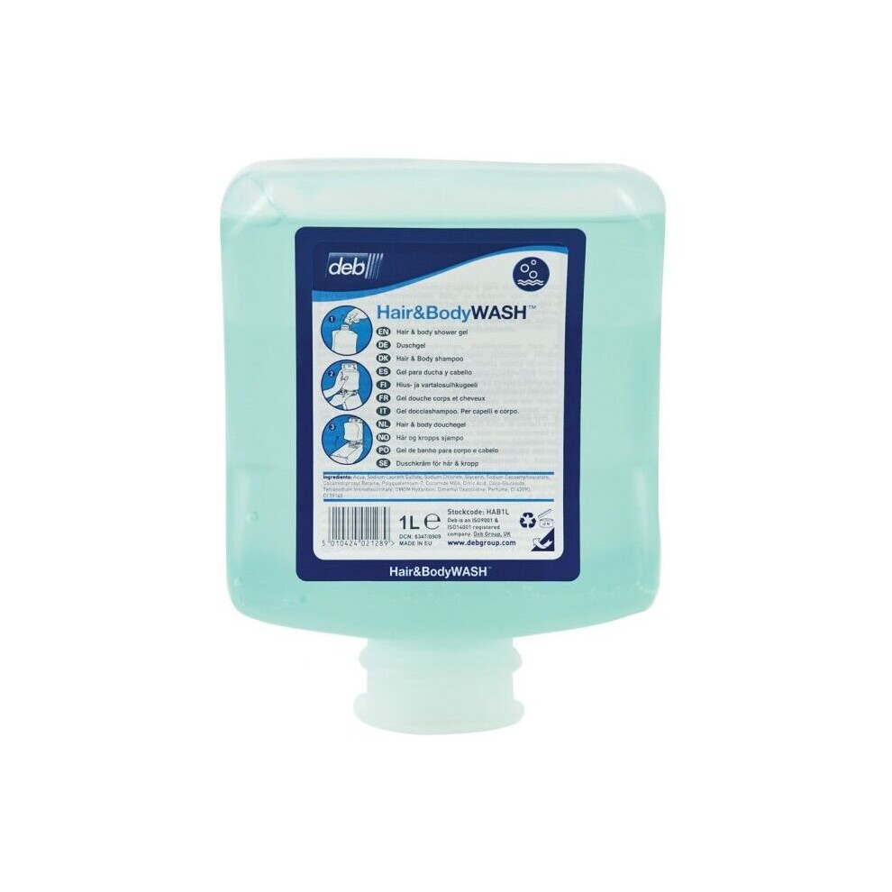 Jansan Light Deb Hair And Body Wash ~ 6X1 Litre