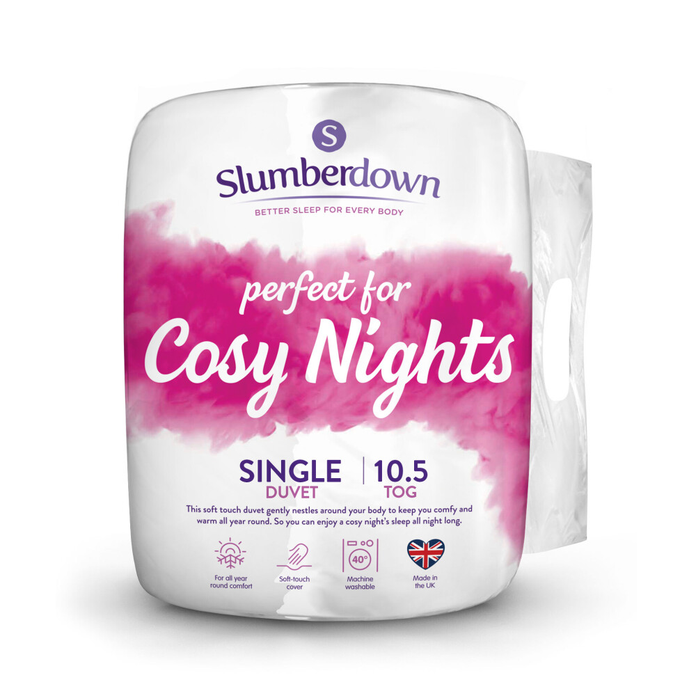(10.5 Tog, Single) Slumberdown Cosy Nights Duvet UK Made
