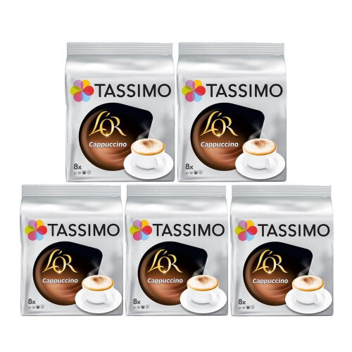 Tassimo Tassimo T Discs L'OR Cappuccino (pack of 5, Total 40 Drinks)