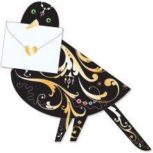 Black Birds 3D Animal Shaped Any Occasion Greeting Card Special Delivery Cards