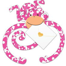 Monkey Billie 3D Animal Shaped Any Occasion Greeting Card Special Delivery Cards