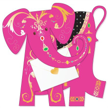 Elephant Diva 3D Animal Shaped Any Occasion Greeting Card Special Delivery Cards
