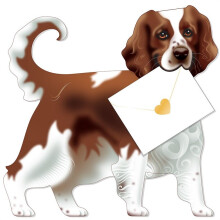 Bramble The Spaniel 3D Animal Shaped Any Occasion Greeting Card Special Delivery