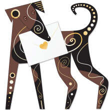 Zola The Dog 3D Animal Shaped Any Occasion Greeting Card Special Delivery Cards