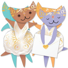 Ballet Cats 3D Animal Shaped Any Occasion Greeting Card Special Delivery Cards