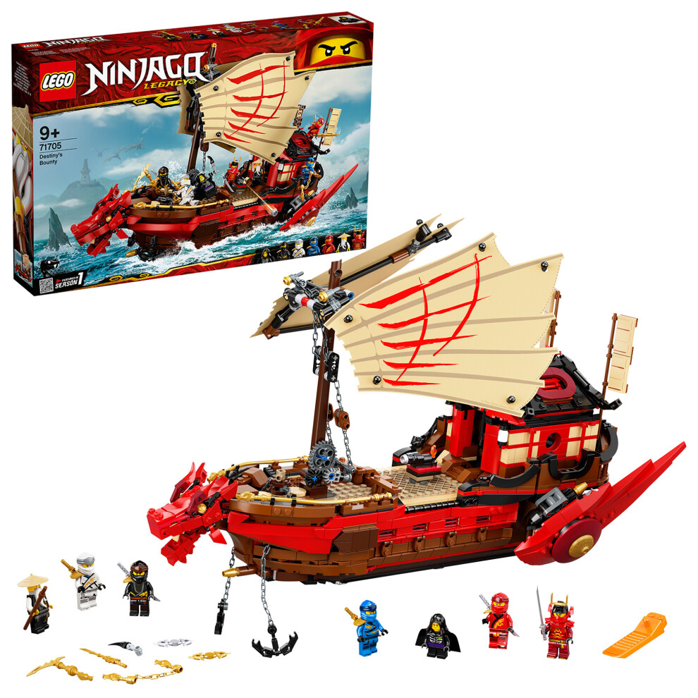 Lego 71705 Ninjago Legacy Destiny's Bounty Playset, Battle Ship Toy