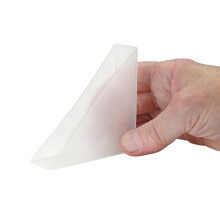 (PACK OF 100) Glass Corner Protectors 6mm White Plastic x 4 to 500