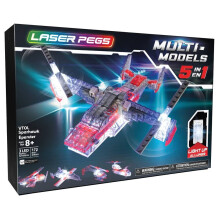 Laser Pegs Multicolour 5-in-1 Multi Models Vtol Sparhawk Playset