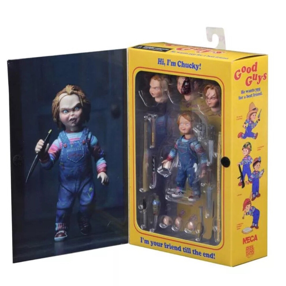 NECA Chucky Doll Halloween Child's Play Good Guys Action Figure Ultimate  Clothed Toy