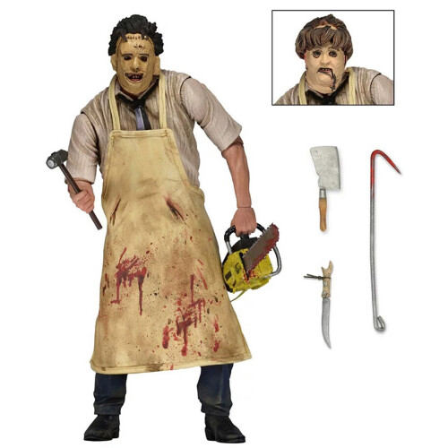 NECA Leatherface Action Figur The Texas Chainsaw Massacre Ultimate Toy Set 7" 2