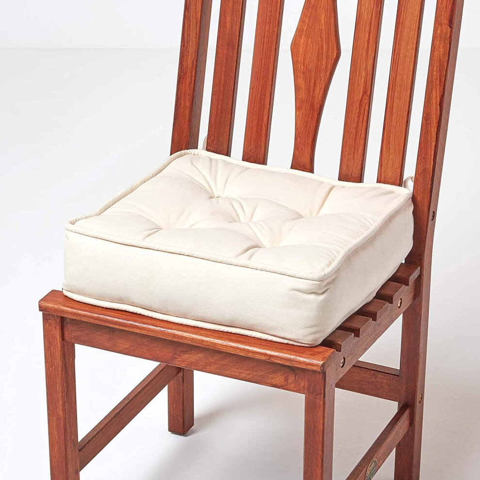 Cotton Dining Chair Booster Cushion