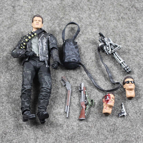 NECA Action Figure Terminator 2 Judgment Day T-800 Ultimate Arnold Model Toy 7" 2