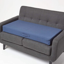(Navy) Orthopaedic Foam 2 Seater Booster Cushion Cotton Removable Cover