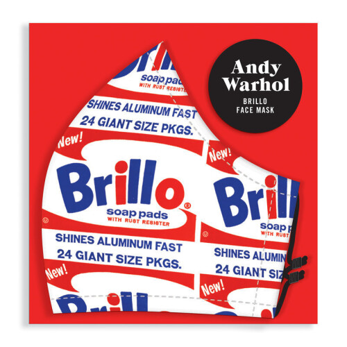 Galison Andy Warhol Brillo Face Mask