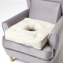 (Cream) Pressure Relief Armchair Booster Cushion