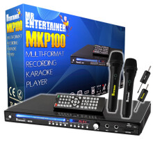 (Wireless Microphones, No Songs) Mr Entertainer MKP100 CDG DVD MP3G Karaoke Machine Player. HDMI/Record/Rip/USB