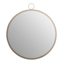 Premier Housewares Round Wall Mirror with Gold Finish Frame