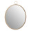 Premier Housewares Premier Housewares Round Wall Mirror with Gold Finish Frame 2