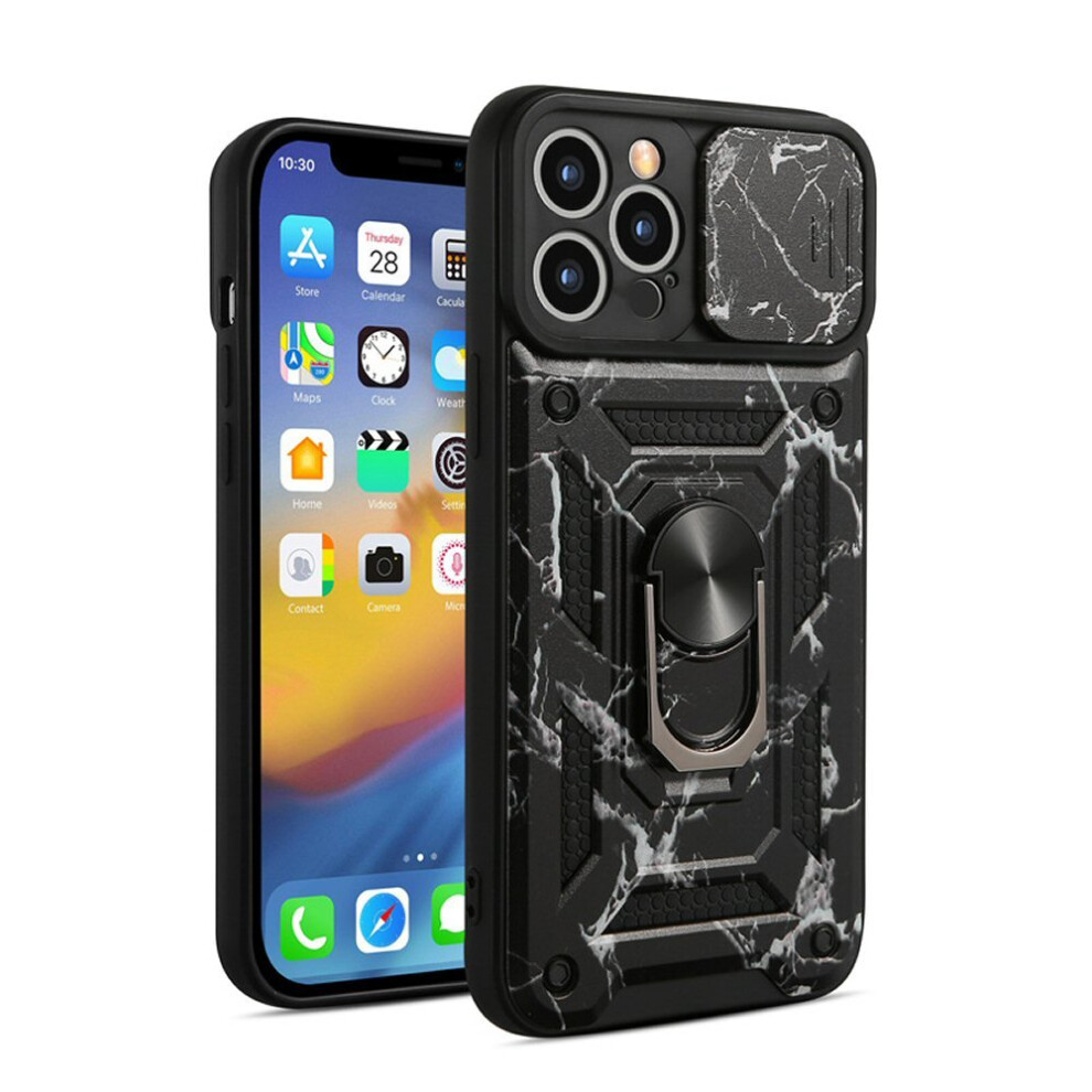 Shockproof Case Compatible With Iphone 13 Pro In Hybrid Armor Cover Black 7427277363608