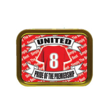 Manchester United Football Shirt Tobacco Tin Gift & Smoking Products