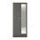 RD Furniture Ready assembled Classic 2 Door Mirrored Wardrobe Grey 1
