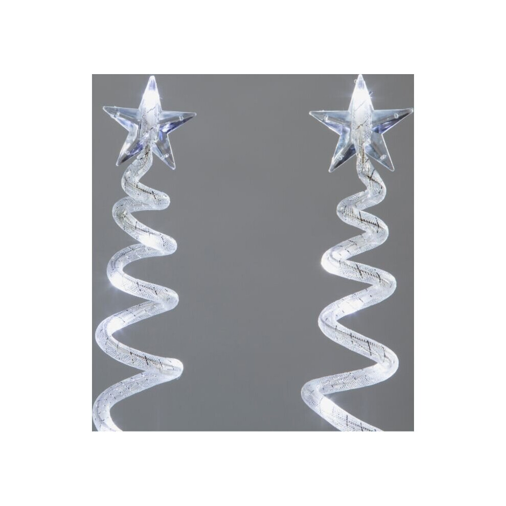 Set of 4 Path Finders Mini Christmas Tree Outdoor Lights