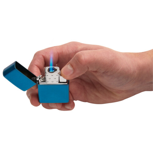 Zippo Brushed Brass Lighter with Zippo Butane Gas Insert 2