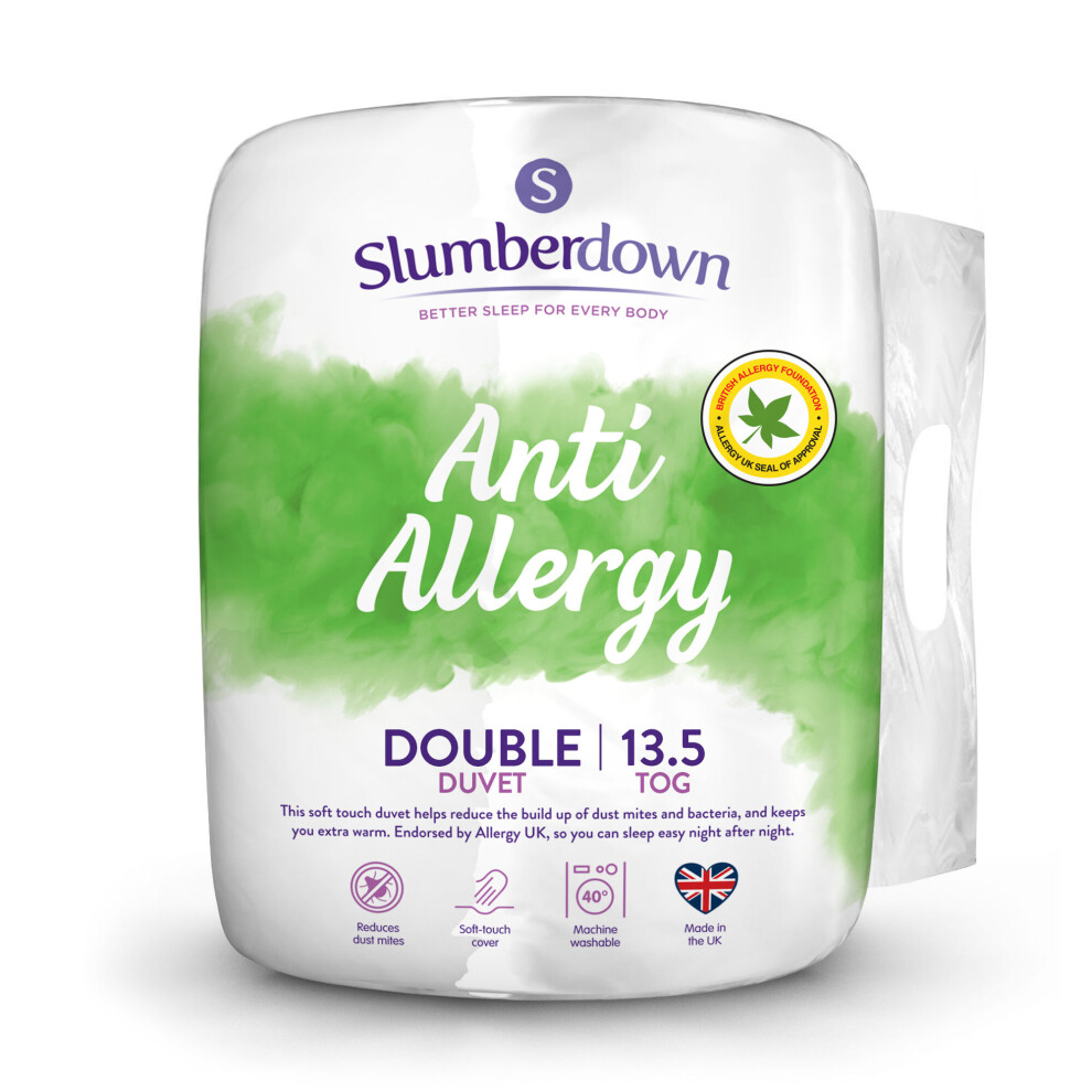 (13.5 Tog, Double) Slumberdown Anti Allergy Duvet UK Made