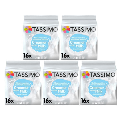 Tassimo Tassimo T Discs Creamer From Milk (Pack of 5, 80 servings)