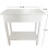 Etroite table d'appoint pour canapé avec étagère de rangement Blanc 5