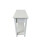 Etroite table d'appoint pour canapé avec étagère de rangement Blanc 4
