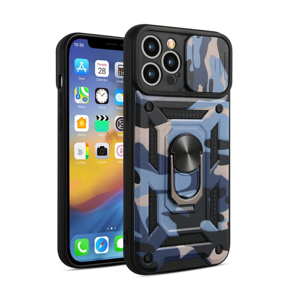 Shockproof Case Compatible With Iphone 13 Pro Max In Sea Hybrid Armor Cover Blue 7427277363714